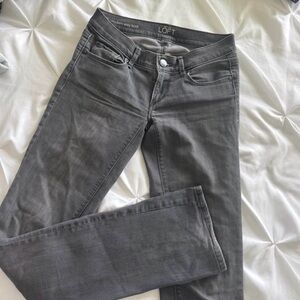 LOFT Gray Skinny Boot Jeans